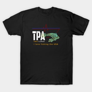 Tampa Bay FL., TPA, I love fishing the USA T-Shirt